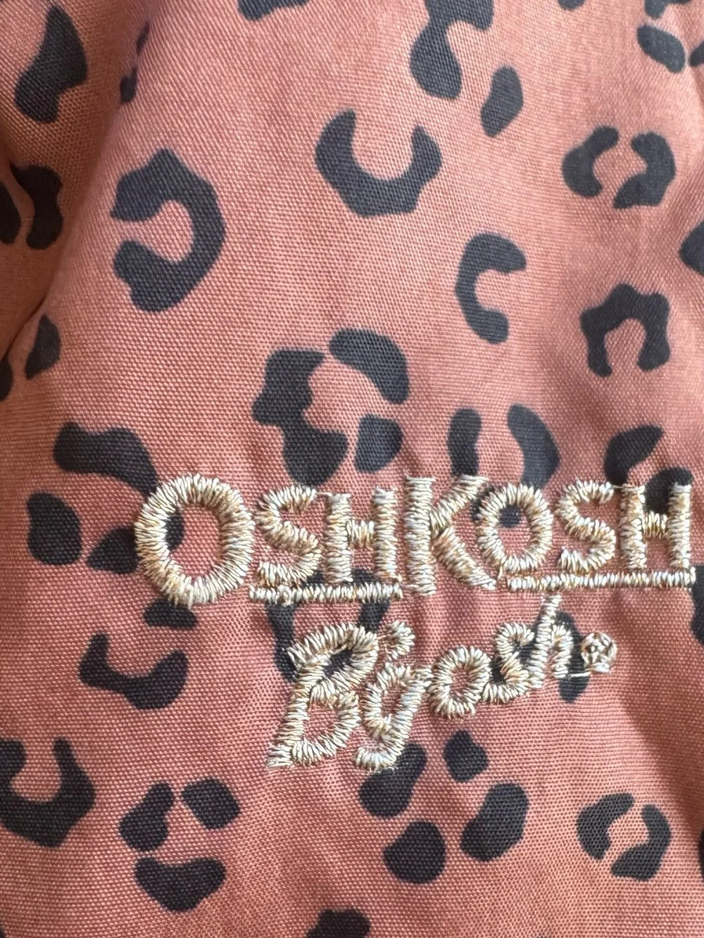 OshKosh B'gosh Mauve Pink Leopard Hooded Raincoat
